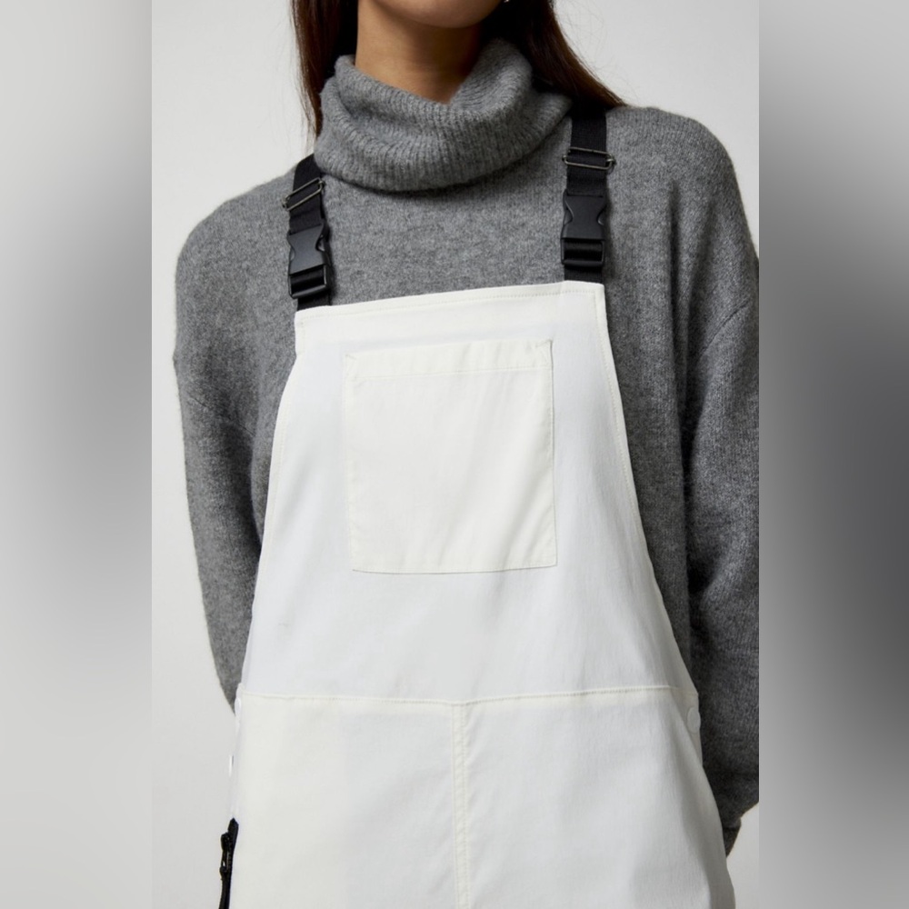 Roxy Cream Jumpsuit with Black Buckles